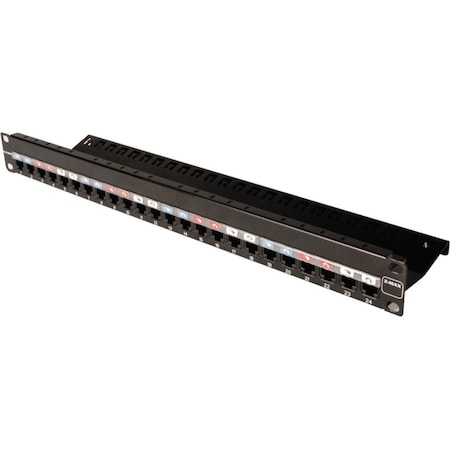Siemon 24-PORT PANEL 110-MOD 8W8P UTP, T568A/B CAT6A Z-MAX SERIES Z6A-PNL-24K